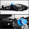 Fits Smoked 97-03 Pontiac Grand Prix 1Pc Halo Projector Headlights W/Corner Lamp