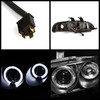 Fits 92-95 Honda Civic 4Dr 1Pc Black Halo Projector Headlights W/Corner Signal