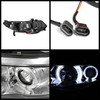 Fits 06-11 Honda Civic 2Dr Coupe Halo Projector Headlights Lamps Left+Right Sets