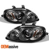 Fits 99-00 Honda Civic Black Bezel Halo Projector Headlights+Altezza Tail light