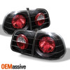 Fits 99-00 Honda Civic Black Bezel Halo Projector Headlights+Altezza Tail light