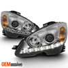 Fits 07-11 Mercedes W4 C-Class Projector Headlights W/Daytime LED Running Lights