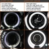 Fits 96-98 Honda Civic 2/3/4Dr JDM Black Dual CCFL Halo Projector Headlights Set