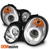 Fits 1998-02 Mercedes Benz W208 CLK 320 Class LED Dual Halo Projector Headlights