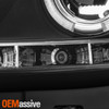 Fits 02-04 Altima Halo Projector Black R8 Style DRL LED Strip Headlights Lamps