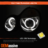 Fits 00-02 Mercedes Benz W210 E-Class Chrome Dual Halo Projector Headlights Lamp