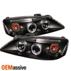 Fits Twin CCFL Halo 05-10 Pontiac G6 Gtp Gxp Black Projector LED Headlights Lamp