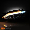 Fits [HID Type] 2007-2009 Benz W221 S-Class Clear LED DRL Projector Headlights