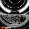 Fits 04-07 Armada 04-15 Titan Black Smoked Halo Projector LED Headlights Lamps