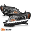 [Upgrade] Fits 15-20 Toyota Sienna SE Limited Black LED DRL Projector Headlights