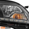 [Upgrade] Fits 15-20 Toyota Sienna SE Limited Black LED DRL Projector Headlights