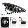 Fits 05-11 Benz R171 Slk-Class Chrome Clear Projector DRL LED Strip Headlights