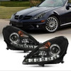 Fits 05-11 Benz R171 Slk-Class Chrome Clear Projector DRL LED Strip Headlights
