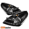 Fits 05-11 Benz Slk-Class R171 DRL LED Projector Black Headlights *Fits HID-D2S*