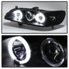 Fits 98-02 Honda Accord 2/4Dr Black Smoked CCFL Halo Projector Headlights Lamps