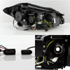 For 07-13 Mercedes Benz W221 S-Class Halogen Type Black LED Projector Headlights
