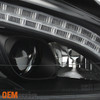 For 07-13 Mercedes Benz W221 S-Class Halogen Type Black LED Projector Headlights