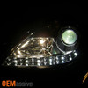 Fits 05-11 R171 Slk-Class Smoke Projector Headlights+Daytime DRL LED (HID Fits)