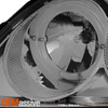 Fits Smoked 99-00 Honda Civic 2/3/4Dr Dual Halo Projector Headlights Lamps Pair