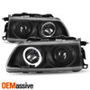 Fits 90-91 Honda Civic CRX Black Halo Projector Headlights+Tail Lamp W/ Trunk