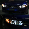 Fits Smoked 06-11 Civic 2Dr Coupe Halo Projector Headlights Lamps Left+Right