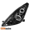 Fits 2000-2005 Toyota Celica Black Bezel Halo Projector LED Headlights Lamp L+R