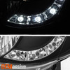 Fits 2005-2011 Toyota Tacoma Black Halo Projector LED Headlights 2006 07 08 2009