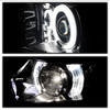 Fits 06-11 Honda Civic 2Dr Coupe Smoked CCFL Halo Projector Headlights Lamp L+R