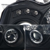 Fits 05-07 Grand Cherokee Black Smoked Dual Halo Projector LED Headlights Lamps