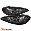 Fits Smoked 99-05 Pontiac Grand Am Dual Halo Projector LED Headlights Left+Right