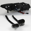 Fits 06-11 Honda Civic 2Dr Coupe Black Bezel Dual Halo Projector Headlights Lamp