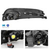 Fit 13-15 Honda Civic Black Light Bar/Tube DRL LED Projector Headlight+Fog Light