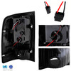 Fit 07-13 Sierra Pickup Clear Dual Halo LED Projector Headlight+C-Shape LED Tail