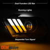 For 2010-2014 Mustang Black LED Sequential Turn Signals DRL Projector Headlights