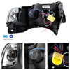 Fits 94-01 Dodge Ram 1500/2500/3500 Smoked Dual Halo LED Projector Headlights