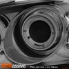 Fits 96-98 Honda Civic Smoke Dual Halo Projector Headlights Head Left/Right