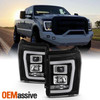 Fits Black 11-16 Ford F-250 F-350 F450 Super Duty Light Bar Projector Headlights