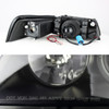 Fits 99-04 Ford Mustang Black Smoked Halo Projector Headlights Replacement