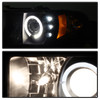 Fits 94-01 Ram 1500/2500/3500 Black Smoke Halo Projector LED Headlight+Taillight
