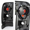 Fits 94-01 Ram 1500/2500/3500 Black Smoke Halo Projector LED Headlight+Taillight