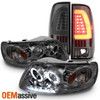 For 97-03 Ford F-150 | 97-99 F-250 Light Duty Smoke LED Headlights & Tail Lights
