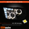 Fits 09-18 Ram 1500 10-18 Ram 2500/3500 Halo Projector LED Headlights Lamps Pair