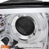 Fits 09-18 Ram 1500 10-18 Ram 2500/3500 Halo Projector LED Headlights Lamps Pair