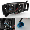 Fits Smoke 02-05 Ram Halo Projector LED Headlights +Halo Projector Fog W/Switch