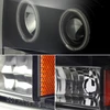 Fits 99-04 F250/F350 Excursion Blk Smoked CCFL Projector LED Headlights