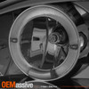 For 94-98 Ford Mustang Smoke Dual Halo 1 Piece Projector Headlights Corner Lamps