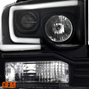 Fits Black 2005-2007 Ford F250/350/450 Super Duty Light Bar Projector Headlights