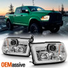 Fit 09-18 Dodge RAM 1500 10-18 2500/3500 Chrome Full LED DRL Projector Headlight