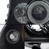 Fits 97-04 Dakota Durango Black Smoked Dual CCFL Halo Projector LED Headlights