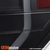 For 09-14 Ford F150 Dual Halo Projector Black Headlight+ LED Light Bar Tail Lamp